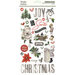 Simple Stories - Simple Vintage Rustic Christmas Collection - 6 x 12 Chipboard Stickers