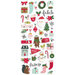 Simple Stories - Holly Days Collection - Christmas - Puffy Stickers