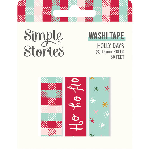 Simple Stories - Holly Days Collection - Christmas - Washi Tape