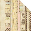 Memory Works - Simple Stories - Baby Steps Collection - 12 x 12 Double Sided Paper - Border and Title Strip Elements
