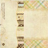 Simple Stories - Baby Steps Collection - 12 x 12 Double Sided Paper - Page Elements