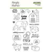 Simple Stories - Homegrown Collection - Clear Photopolymer Stamps