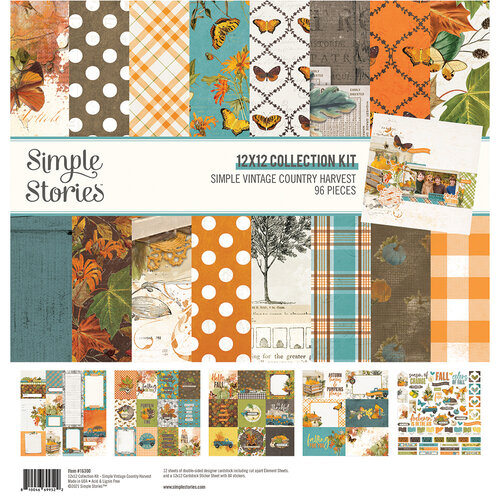 Farmhouse Fall - Cardstock Pack - 12x12 - Keep It Simple Paper Crafts