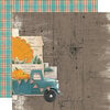 Simple Stories - Simple Vintage Country Harvest Collection - 12 x 12 Double Sided Cardstock - Happy Harvest