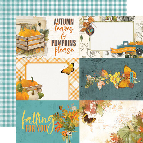 Simple Stories - Simple Vintage Country Harvest Collection - 12 x 12 Double Sided Cardstock - 4 x 6 Elements