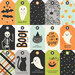 Simple Stories - Spooky Nights Collection - Halloween - 12 x 12 Double Sided Paper - Tags
