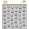 Simple Stories - Spooky Nights Collection - Halloween - 6 x 6 Stencil - Jack-O-Lanterns