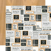 Simple Stories - Hearth and Home Collection - 12 x 12 Double Sided Paper - Welcome Home