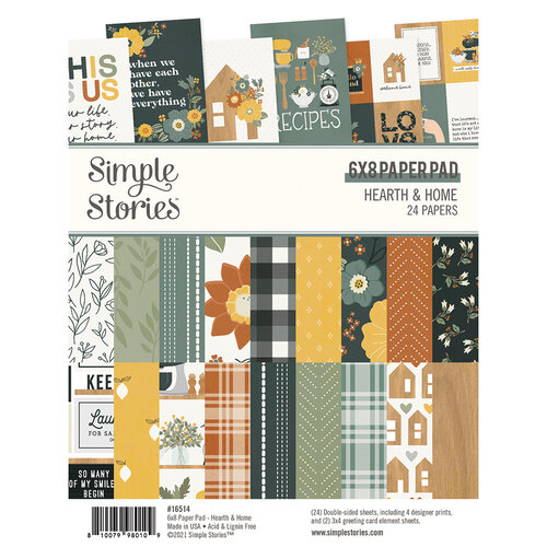 Simple Stories - Hearth and Home Collection - 6 x 8 Paper Pad