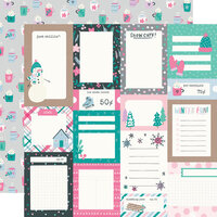 Simple Stories - Feelin' Frosty Collection - 12 x 12 Double Sided Paper - Journal Elements