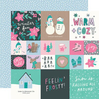 Simple Stories - Feelin' Frosty Collection - 12 x 12 Double Sided Paper - 2 x 2 and 4 x 4 Elements