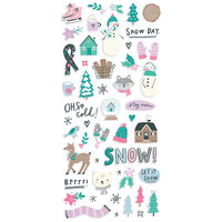 Simple Stories - Feelin' Frosty Collection - Puffy Stickers