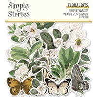 Simple Stories - Simple Vintage Weathered Garden Collection - Bits and Pieces - Floral