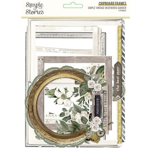 Simple Stories - Simple Vintage Weathered Garden Collection - Chipboard Frames