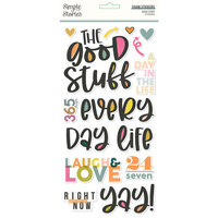 Simple Stories - Good Stuff Collection - Foam Stickers
