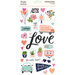 Simple Stories - Happy Hearts Collection - 6 x 12 Chipboard Stickers