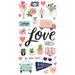 Simple Stories - Happy Hearts Collection - 6 x 12 Chipboard Stickers