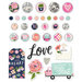 Simple Stories - Happy Hearts Collection - Decorative Brads