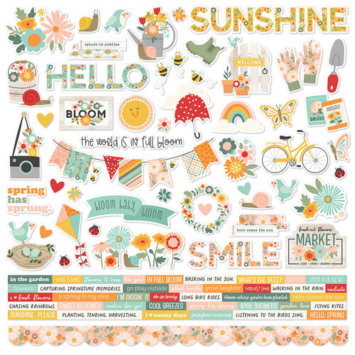 Simple Stories - Full Bloom Collection - 12 x 12 Cardstock Stickers