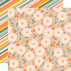 Simple Stories - Full Bloom Collection - 12 x 12 Double Sided Paper - Scatter Sunshine