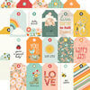 Simple Stories - Full Bloom Collection - 12 x 12 Double Sided Paper - Tags