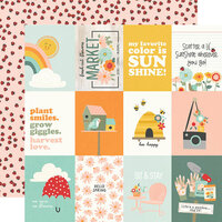 Simple Stories - Full Bloom Collection - 12 x 12 Double Sided Paper - 3 x 4 Elements