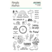 Simple Stories - Full Bloom Collection - Clear Photopolymer Stamps