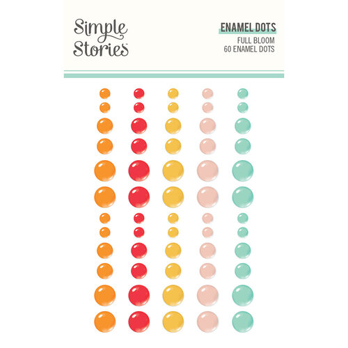 Simple Stories - Full Bloom Collection - Enamel Dots