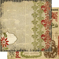 Memory Works - Simple Stories - 25 Days of Christmas Collection - 12 x 12 Double Sided Paper - Believe
