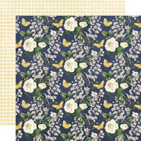 Simple Stories - Simple Vintage Indigo Garden Collection - 12 x 12 Double Sided Paper - Simply Sweet