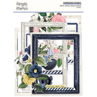 Simple Stories - Simple Vintage Indigo Garden Collection - Chipboard Frames
