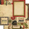 Memory Works - Simple Stories - 25 Days of Christmas Collection - 12 x 12 Double Sided Paper - Quote and Photo Mat Elements