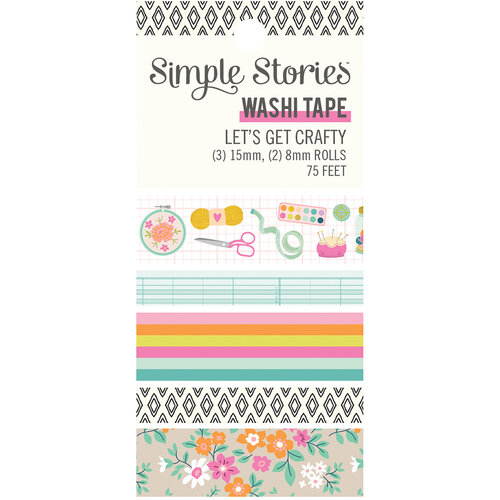 Simple Stories - Let's Get Crafty Collection - Washi Tape