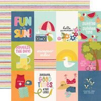 Simple Stories - Summer Lovin' Collection - 12 x 12 Double Sided Paper - 3 x 4 Elements