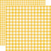 Simple Stories - Summer Lovin' Collection - 12 x 12 Double Sided Paper - Yellow Gingham