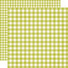 Simple Stories - Summer Lovin' Collection - 12 x 12 Double Sided Paper - Green Gingham
