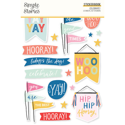 Simple Stories - Celebrate Collection - Sticker Book