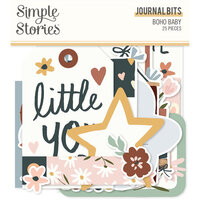 Simple Stories - Boho Baby Collection - Ephemera - Journal Bits