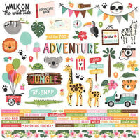 Simple Stories - Into The Wild Collection - 12 x 12 Cardstock Stickers