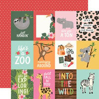 Simple Stories - Into The Wild Collection - 12 x 12 Double Sided Paper - 3 x 4 Elements