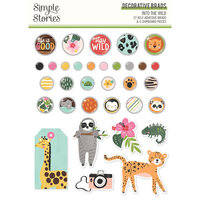 Simple Stories - Into The Wild Collection - Decorative Brads