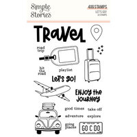 Simple Stories - Let's Go Collection - Clear Photopolymer Stamps