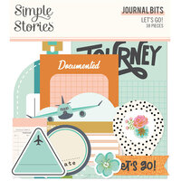 Simple Stories - Let's Go Collection - Ephemera - Journal Bits