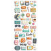 Simple Stories - Let's Go Collection - Puffy Stickers