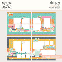 Simple Stories - Simple Pages Collection - Page Kit - Let's Go
