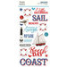 Simple Stories - Simple Vintage Vintage Seas Collection - Foam Stickers