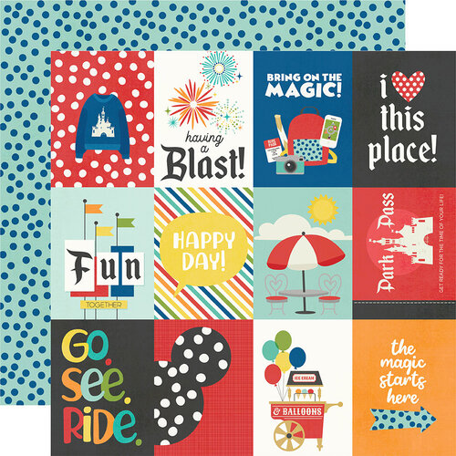 Simple Stories - Say Cheese At the Park Collection - 12 x 12 Double Sided Paper - 3 x 4 Elements