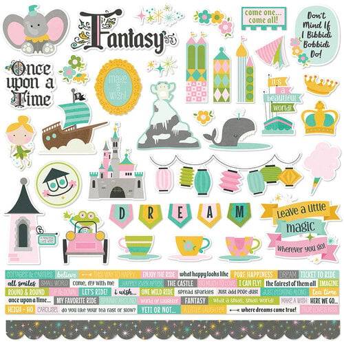 Simple Stories - Say Cheese Fantasy At the Park Collection - 12 x 12 Cardstock Stickers