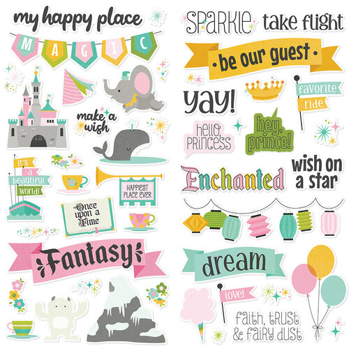 Simple Stories - Say Cheese Fantasy At the Park Collection - Foam Stickers Simple Stories - Say Cheese Fantasy At the Park Collection - Foam Stickers