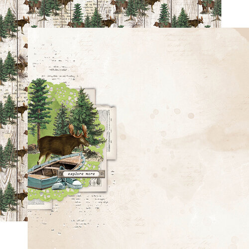 Simple Stories - Simple Vintage Lakeside Collection - 12 x 12 Double Sided Paper - Great Outdoors